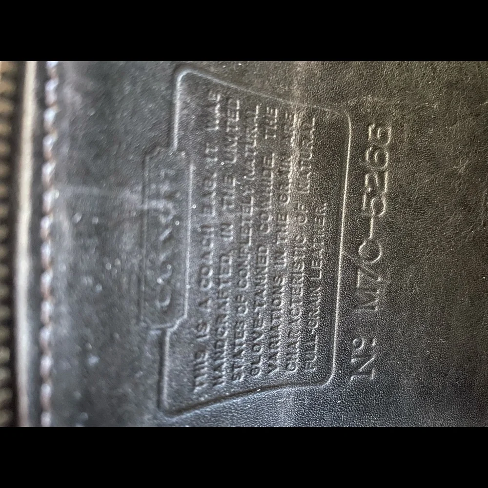 Vintage COACH leather messenger bag